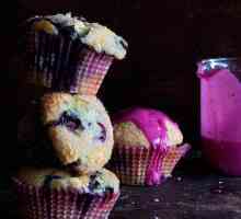 S okusom borovnice muffin: muffin recept