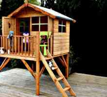 Drvena kuća za dijete sa svojim rukama: crteže, fotografije
