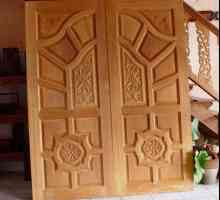 Vrata od drveta ručno. Proizvodnja proizvoda od drva vrata: crteže, fotografije