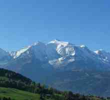 Mont Blanc - turističkog centra Alpa i zapadne Evrope