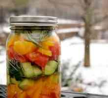 Cooking salata squash za zimu. recept