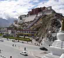Povijesnog kapital Tibeta. Antički grad Lhasa - glavni planinski Tibet