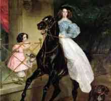 K. Bryullov, "jahač" - remek ruskog slikarstva Romantic Era