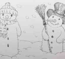 Kako je lepo nacrtati snjegović?