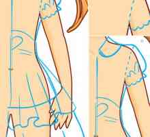 Kako nacrtati olovkom haljinu u fazama: složenost odjeće sliku