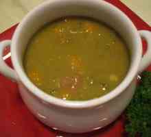 Kako kuhati graška juha sa suhim rebrima, meso ili kobasice