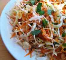 Kako kuhati zdravo vitaminska salata od kupus i salatu od mrkve s octom