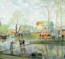 Slika Kustodiev "Maslenitsa" i drugih poznatih radova i biografije umjetnika