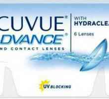Kontaktne leće Acuvue Advance sa hydraclear: Komentari i funkcije