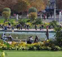 Luxembourg Gardens. The Palace i park ansambl u Parizu