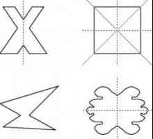 Osi simetrije. Oblici imaju osi simetrije. Ono što je vertikalnoj osi simetrije