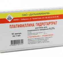 Karakteristike korištenja myotropic antispazmodičkim "platifillina tartarata"