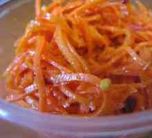 Oštar i svjež šargarepe u korejski za zimu: korak recept