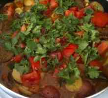 Povrća gulaš s krumpirom. kuhanje recepti