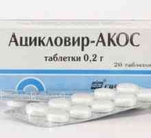 Droge "aciklovir-Akos" (tablete). Uputstva za upotrebu za djecu i odrasle, recenzije