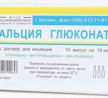 Upotreba droge "kalcijum glukonata" intravenski. instrukcija