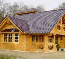 Kuća dizajn 6x9 sa potkrovljem od drveta. Projekti kuća iz bara 6x9 sa potkrovljem i veranda, terasa