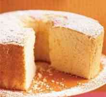 Šifona biskvit recept: osnova za bujne kolač