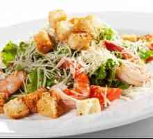 Cezar salata sa škampima: recept rafiniran i nježan