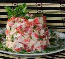 Salata "Crveno more" sa rakova palicama: recept i korisne osobine hrane