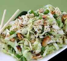 Salata "Peking" sa kukuruzom, piletina, rakova palicama. Recepti sa fotografijama