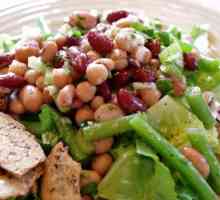 Salata sa pasulju i krekere: recept sa fotografijama. Salata sa crvenim i bijelim prebranac