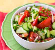 Salata sa biljnim uljem. Salate, obučen sa biljnim uljem: Recepti