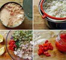 Salata s rižom i konzervirane hrane: neobično recepti