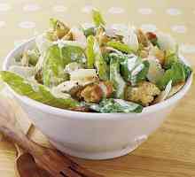 Salata "delight" 4 kuhanje recept - piletina, šljive, gljive i ananasa