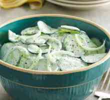 Salata sa krastavcima: receptima. svježe krastavce