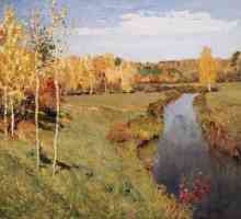 Remek-djela ruske Slikarstvo: Levitan, "Zlatna jesen". Opis slike