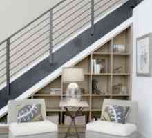 Ormar ispod stepenica - praktična opcija aranžman vikend kući