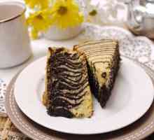 Pavlaka Cake "Zebra" - jednostavan recept za početnike domaćice u dvije verzije