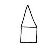 Crtanje lekcije za djecu: kako nacrtati kuću s olovkom u fazama
