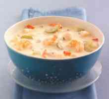 Ukusna i zdrava morskih plodova krem ​​juha