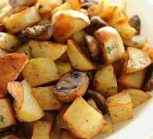 Prženi krumpir s gljivama u multivarka: korak po korak recept