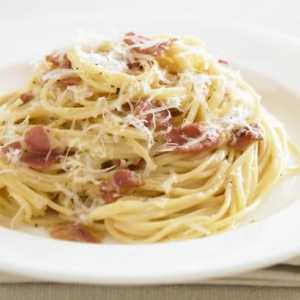 Talijanske kuhinje: "carbonara" sa slaninom. recept za