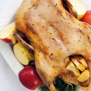 Kako kuhati ukusna patka s jabukama za stolom odmor?