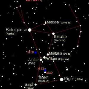 Što je Orion? Orion Constellation karte. Opis mitova