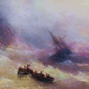 Painting "Duga" Ajvazovski: nova paleta Seascape