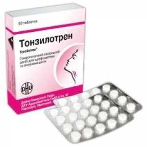 Medicine "Tonsilotren": Komentari i aplikacije