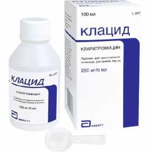 Medicament "klatsid" - suspenzija za efikasnu borbu protiv infekcija