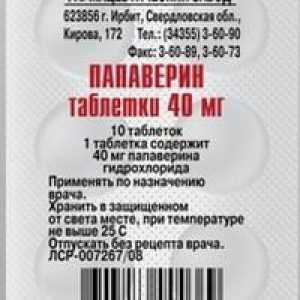 Medicament "Papaverine" (tablete). Uputstvo za upotrebu