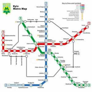 Kijev metro: šemu i načina rada