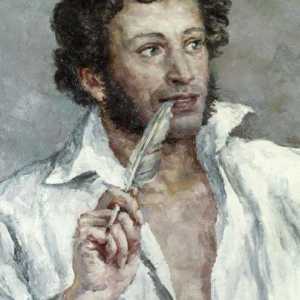 Slika autora u romanu "Evgenij Onjegin", Pushkin