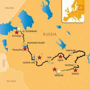Prevazilaženje udaljenost od Moskve do Sankt Peterburga