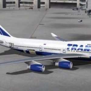 Vožnje aviona "Boeing-747-400", "Transaero". Top mjesta