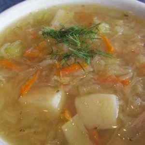 Kiselo supa: korak recept