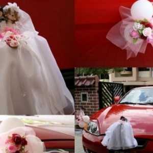 Moderan ukras za vjenčanje automobila: s rukama kako bi ih sasvim moguće