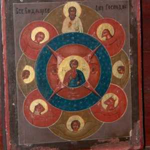 Sacred uzoraka Christian ikonografija: ikonu "svevideće oko"